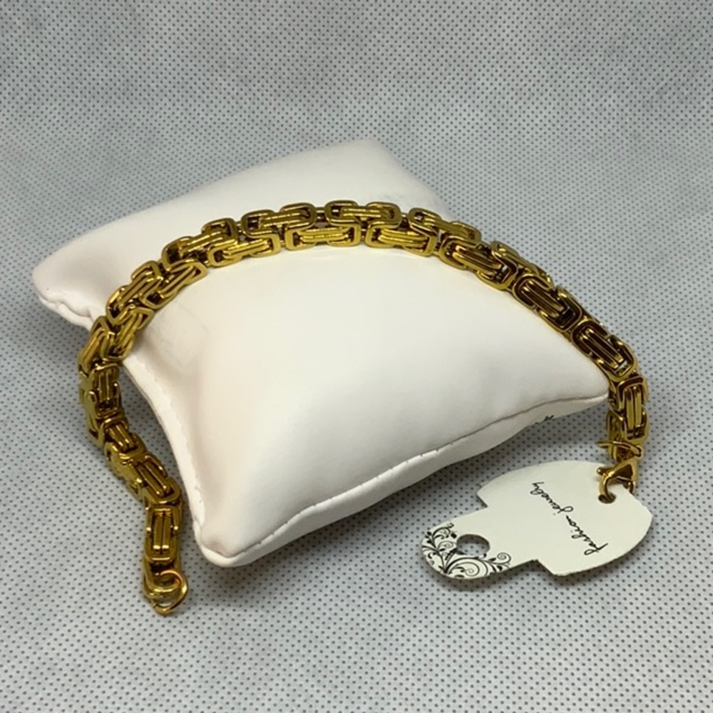 Fashion bracelet solid gold plated